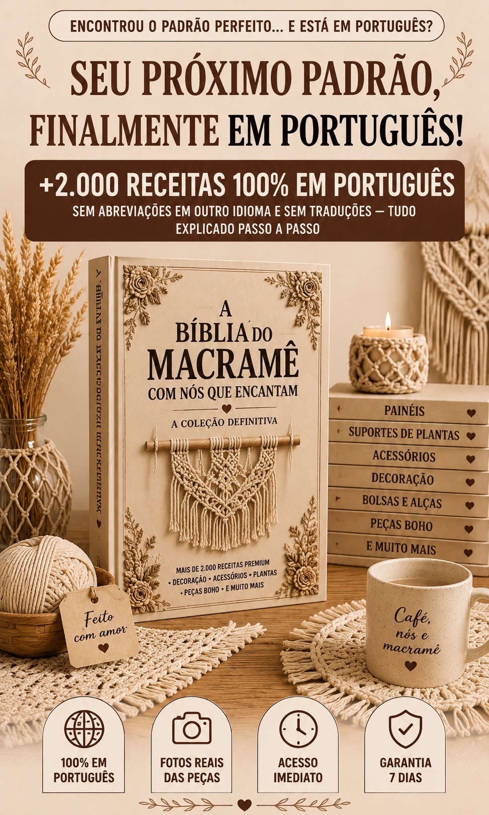 Capa oficial de A Bíblia do Macramê